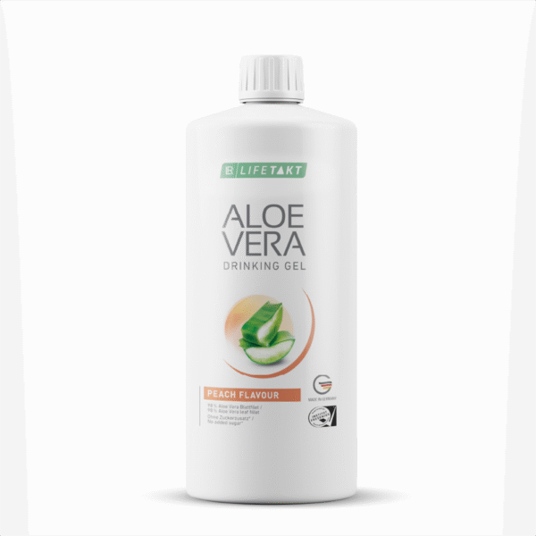 Gel à boire Aloe Vera LR LIFETAKT saveur pêche – hydratation et douceur fruitée