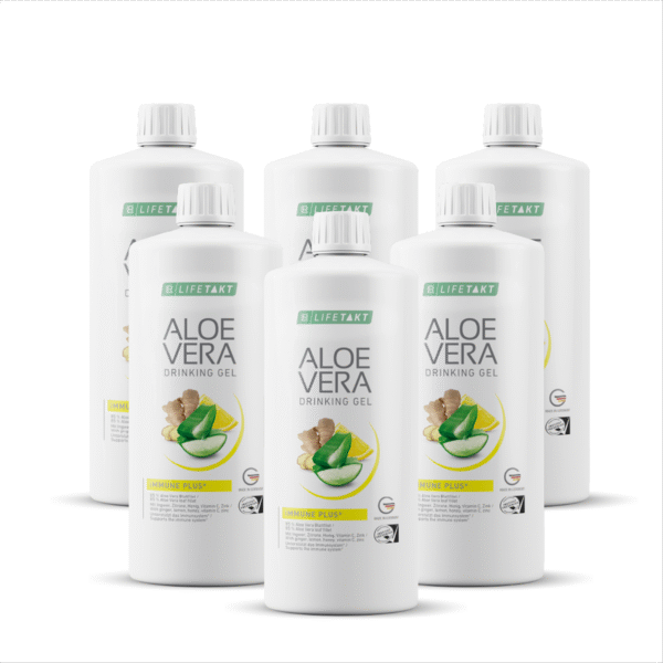 Pack de 6 bouteilles de gel à boire Aloe Vera Immune Plus LR Health & Beauty – Renforcement naturel de l’immunité