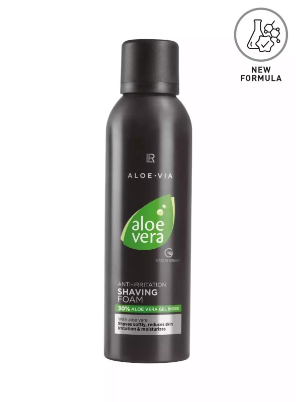 Mousse de rasage calmante Aloe Vera LR – Soin apaisant pour hommes à l’aloe vera et à l’extrait de calendula