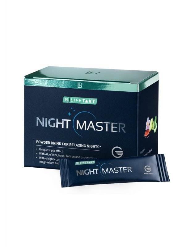 Night Master LR LIFETAKT complément sommeil naturel 30 sticks triple effet aloe vera safran houblon sans accoutumance