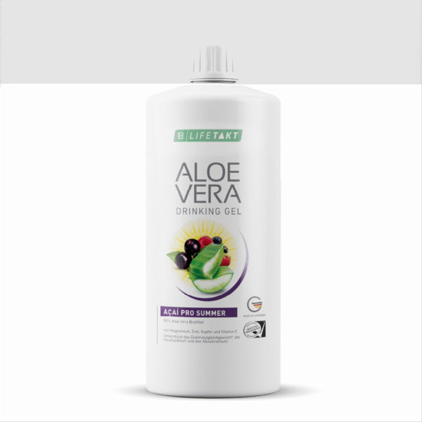 Bouteille de Gel à Boire Aloe Vera Açaï Pro Summer LR – Vitalité et fraîcheur estivale