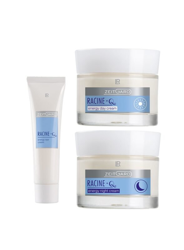 Set LR ZEITGARD Racine Q10 – Crème de jour, de nuit et contour des yeux