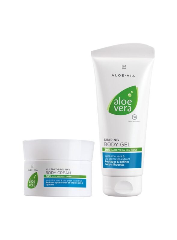 Set corps LR Health & Beauty Aloe Vera – Gel silhouette et crème correctrice