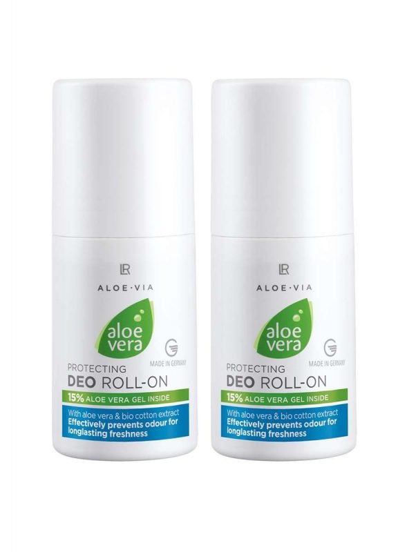 Lot de 2 déodorants roll-on Aloe Vera LR – Protection efficace longue durée avec 15 % de gel d’aloe vera