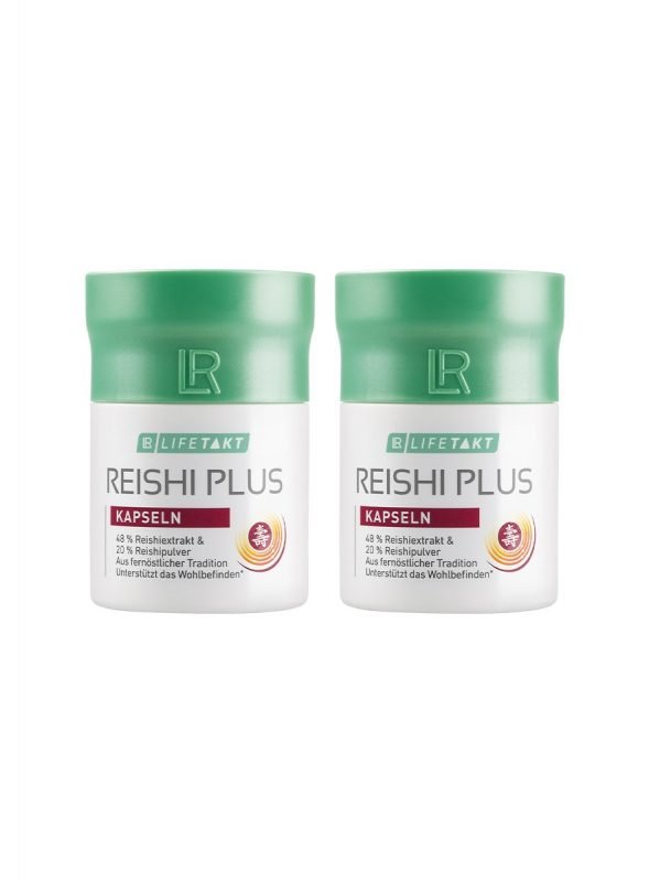Reishi Plus LR Lifetakt – Lot de 2 boîtes de compléments alimentaires à base de champignon Reishi