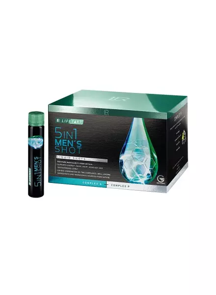 LR Lifetakt Beauty Elixir 5en1 Homme – Shot liquide pour la vitalité masculine – LR Health and Beauty