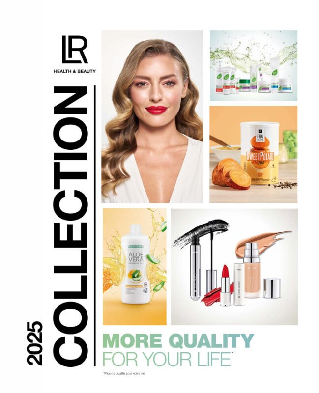 Couverture du catalogue LR Health & Beauty 2025 – produits bien-être, beauté, nutrition