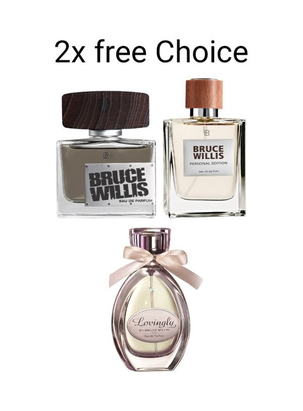 Set 2 parfums Bruce Willis au choix LR Health and Beauty – Coffret homme femme édition limitée