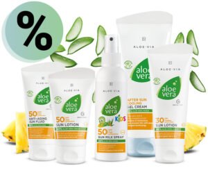 Set complet de soins solaires Aloe Vera – Protection SPF 30/50 et gel après-soleil hydratant