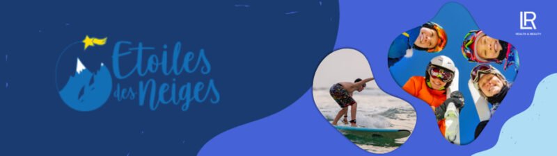 Bannière Étoiles des Neige – Team LR féminine aux couleurs hivernales