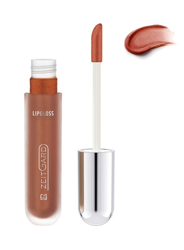 Gloss Repulpant LR ZEITGARD Signature Peachy Brown 5ml brillance ultra glossy lèvres pulpeuses hydratées peachy brown chaud