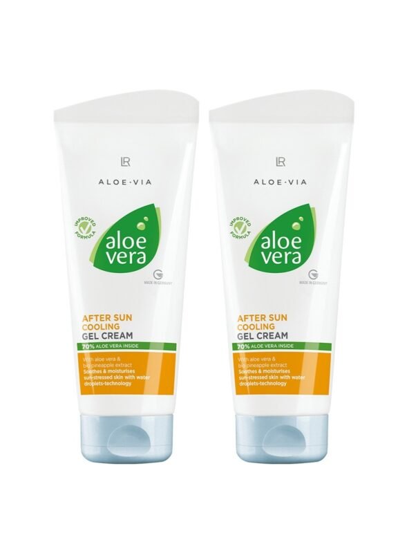 Gel-Crème Après-Soleil à l’Aloe Vera & Ananas Bio – Set de 2 (400 ml)