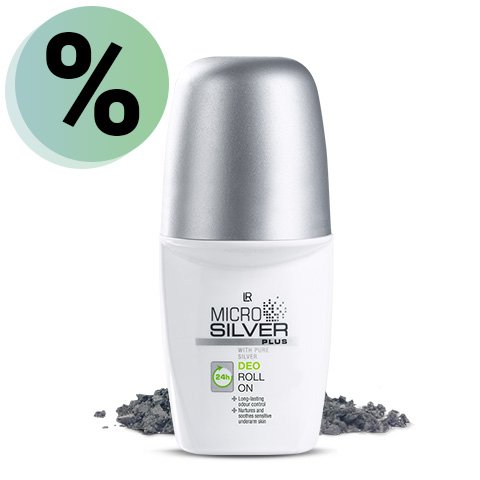 LR Health and Beauty – Déodorant roll-on Microsilver Plus, protection longue durée contre transpiration et odeurs