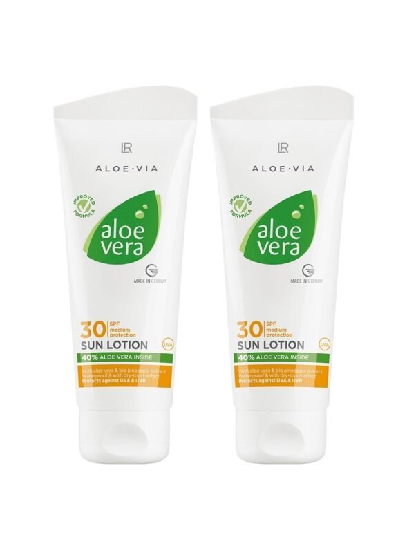 Lotion solaire Aloe Vera SPF 30 – Lot de 2 tubes 200 ml – LR Health & Beauty