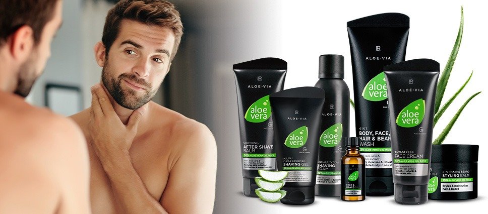 Gamme LR Aloe Vera Men Care – Soins visage et corps pour homme