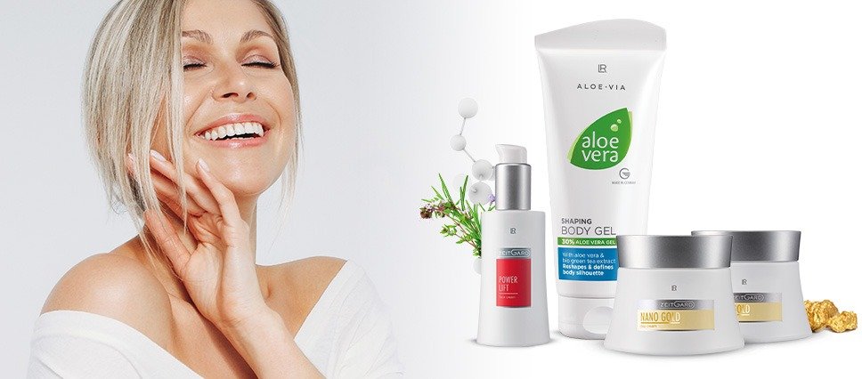 Peau ferme – soins raffermissants LR Health & Beauty à l’Aloe Vera, Nano Gold et Beauty Diamonds