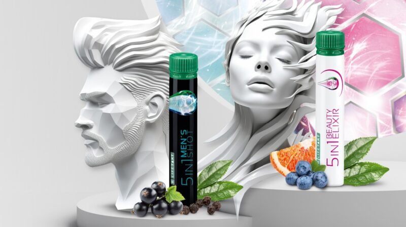 Beauty Elixir 5en1 et Men’s Shot 5en1 LR Lifetakt – Compléments beauté intérieure peau et cheveux