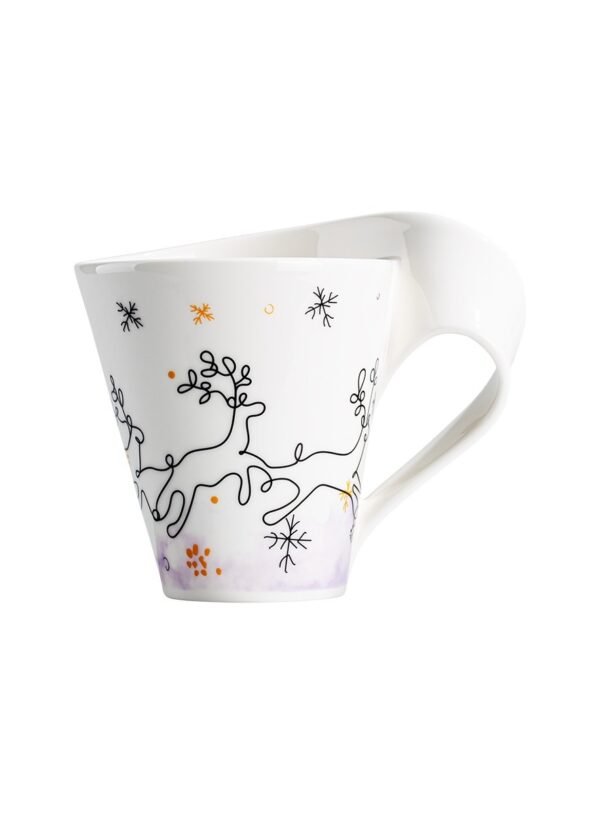 Tasse Noël LRGKF 2022 LR conçue par enfants avec motifs festifs colorés pour soutenir aide enfants monde