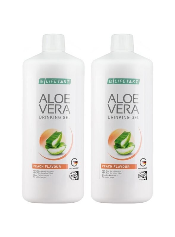Aloe Vera Gel Pêche 98% Sans Sucre Diabétique