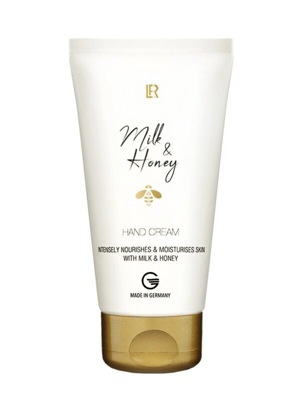 Crème mains Milk & Honey LR avec cire tournesol jojoba propolis et lait miel pour nourishment intensif mains abîmées sèches