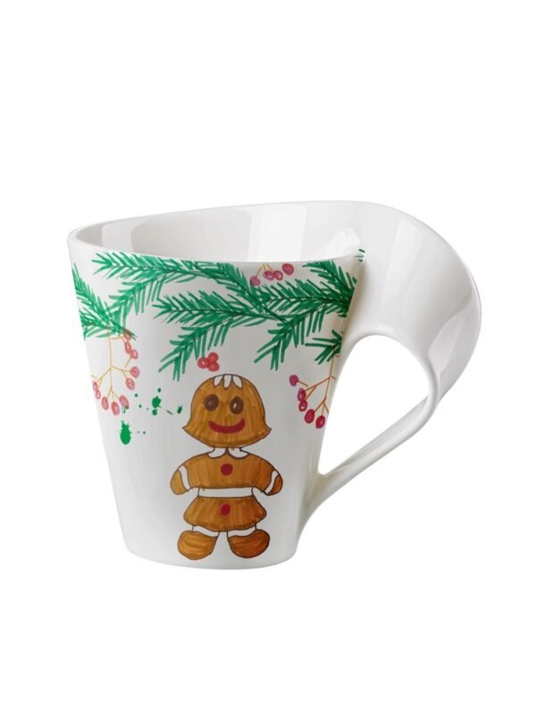 Tasse de Noël 2023 LRGKF LR porcelaine new wave design créé enfants pour soutenir enfants monde solidaire