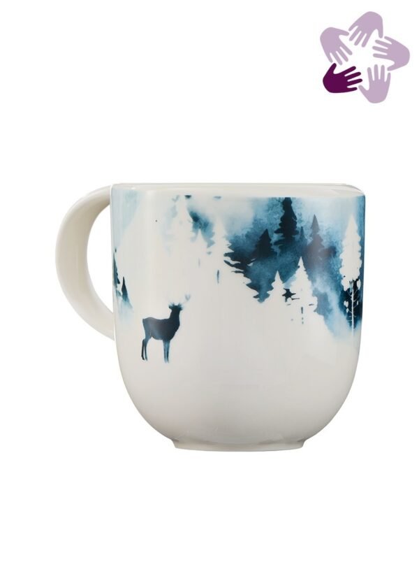 Tasse LRGKF 2024 LR design hivernal inédit Villeroy Boch New Moon Premium porcelaine pour soutenir enfants monde