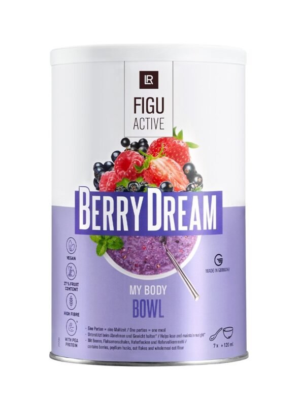 LR FIGUACTIVE Berry Dream Bowl 450g - Bol de repas complet végétalien aux baies, flocons d'avoine et protéines de pois