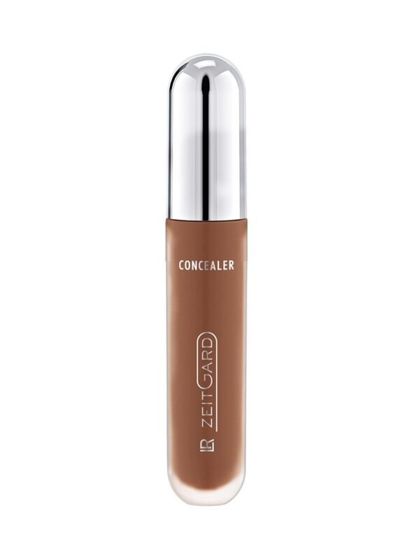 Flacon applicateur du LR ZG Signature Concealer Deep montrant la teinte marron profond et le bouchon argenté luxueux.