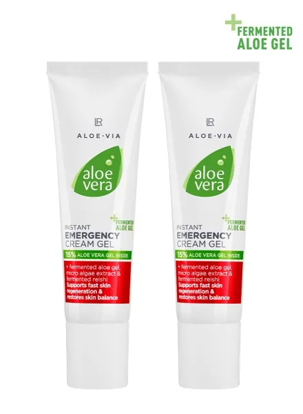 Set 2x Gel-crème de secours Aloe Vera