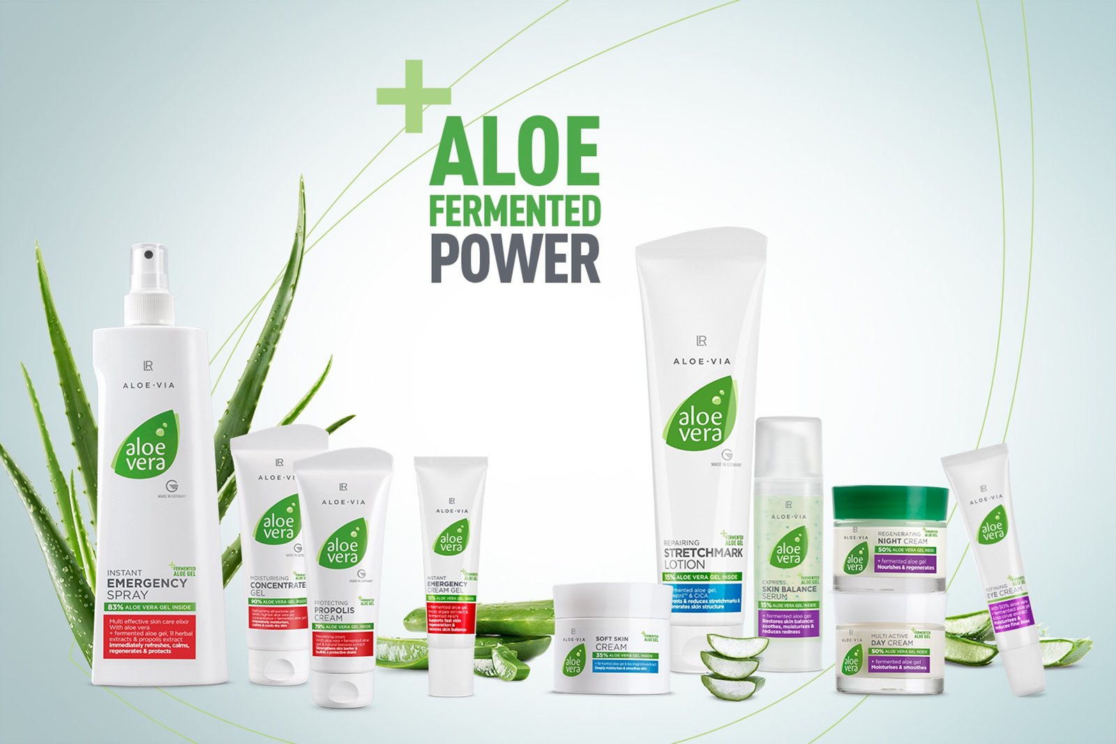 Gamme de soins à l'aloe vera fermenté, gamme LR ALOE VIA de LR Health & Beauty