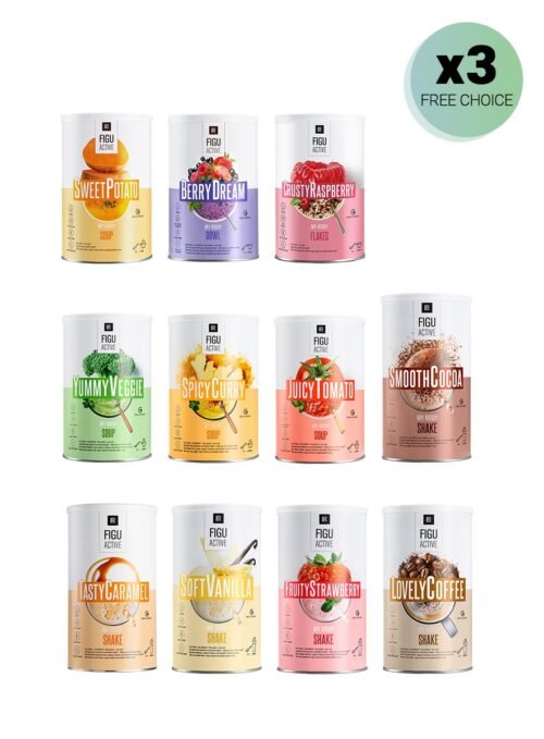 Sélection de substituts de repas savoureux, gamme LR FIGUACTIVE de LR Health & Beauty