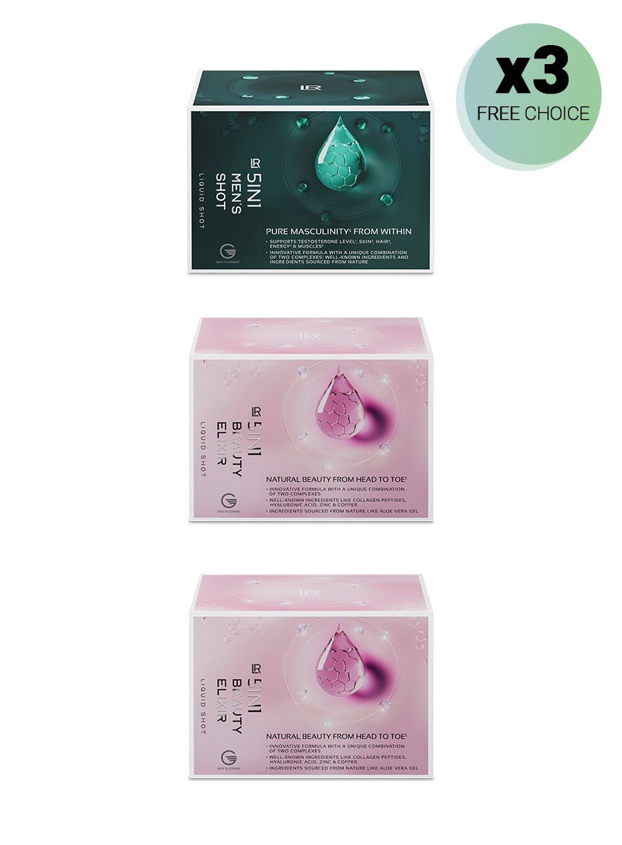 Set 5en1 - Pack de 3 (libre choix)